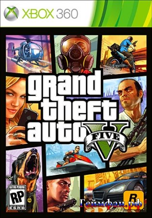 Скачать бесплатно игру Игра ГТА 5 на Иксбокс 360 Grand Theft Auto 5 2013 год XBOX 360 Русская версия